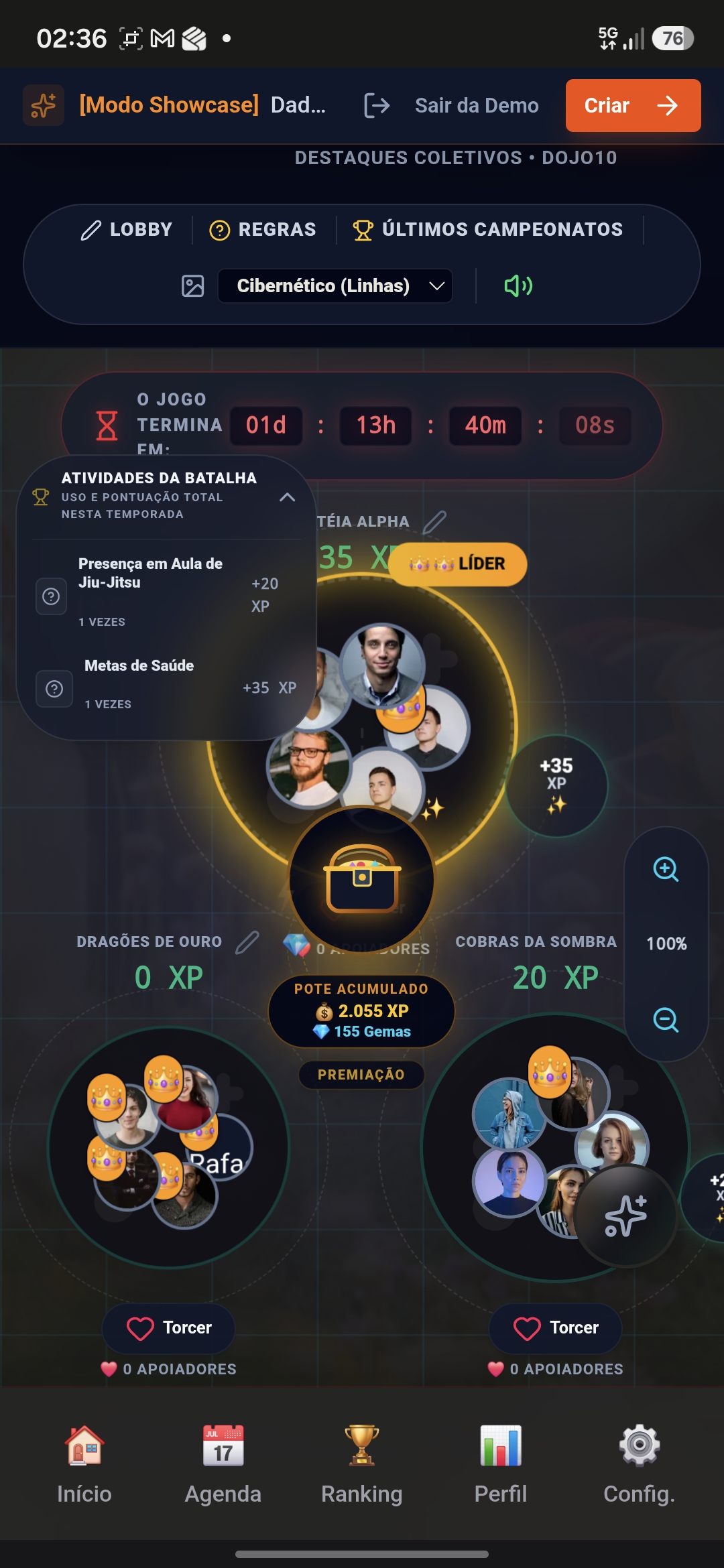 Arena de Clãs (Duelos & Desafios)